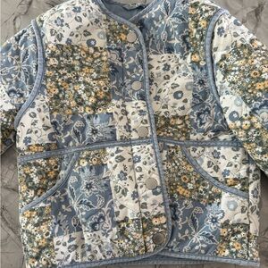 Abercrombie Kids Blue Floral Jacket